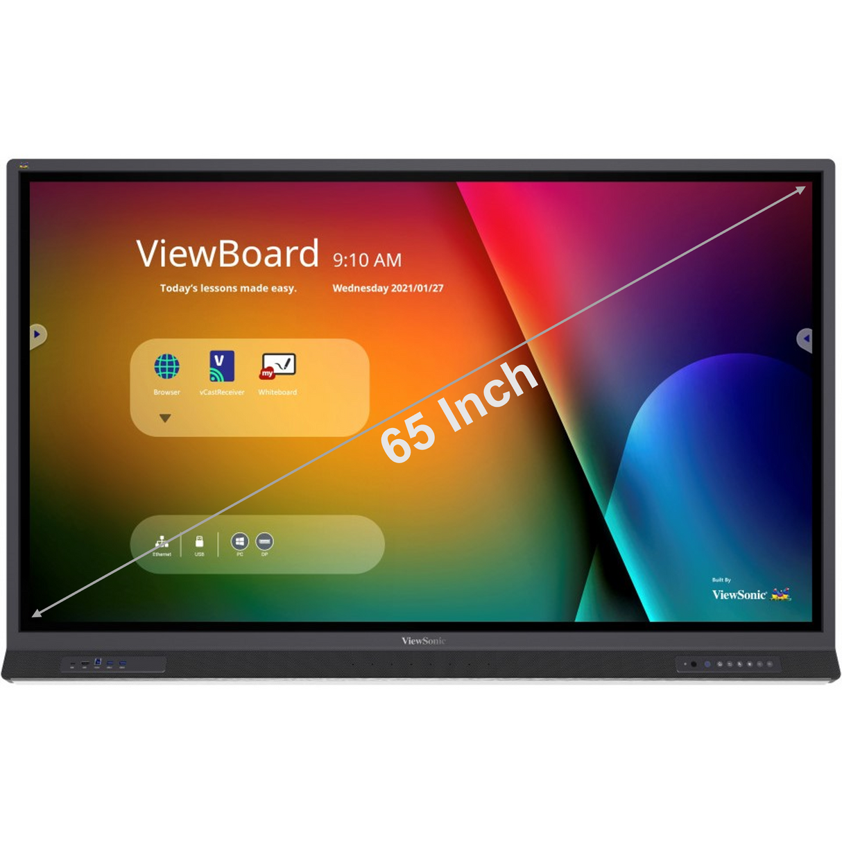 52 Series 65" ViewSonic ViewBoard IFP6552 Interactive Panel
