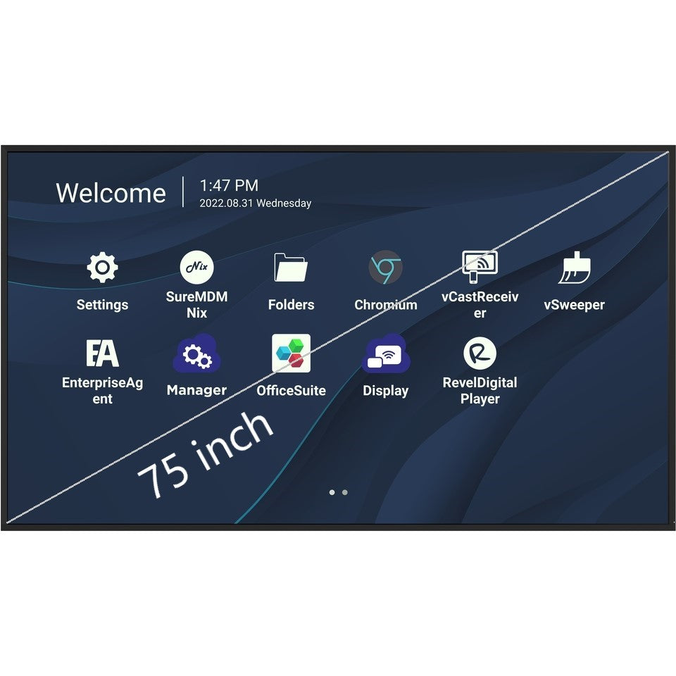 ViewSonic 75" CDE7530 4K Wireless Presentation Display (WPD)