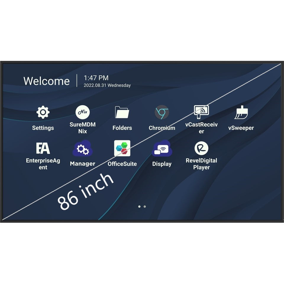 ViewSonic 86" CDE8630 4K Wireless Presentation Display (WPD)