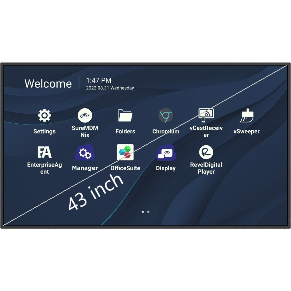 ViewSonic CDE4330 43" 4K Commercial/Presentation Display