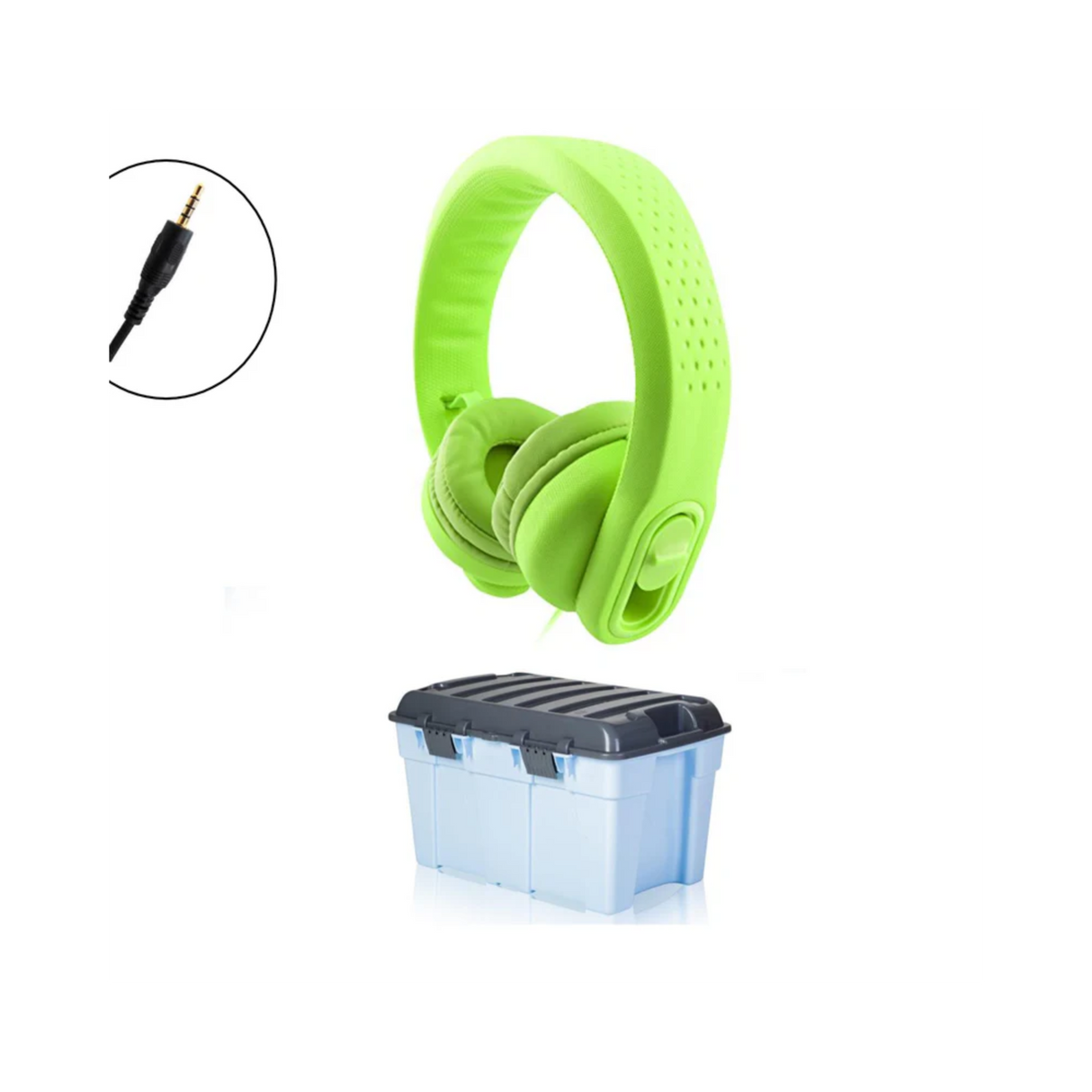 Classroom Headphone Set (32 Unbreakable, 4 pole Green)