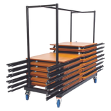 Zlite Black Horizontal 40 Desk & Trolley