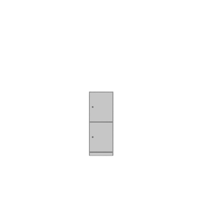 Wooden Locker | 2 Door | 1075mm Tall | Unlimited