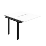 Synergy Bench Extension with Cut Out: 2 Person  : 1000 | 600 | White/Black