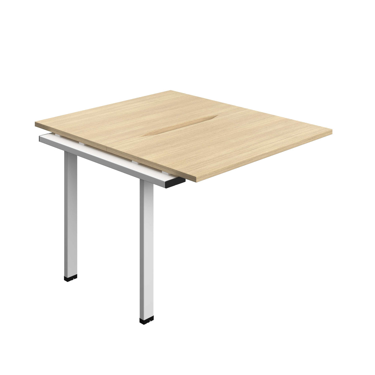 Synergy Bench Extension with Cut Out: 2 Person  : 1000 | 700 | Nova Oak/White