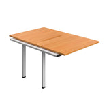 Synergy Bench Extension with Cut Out: 2 Person  : 1000 | 800 | Beech/Silver
