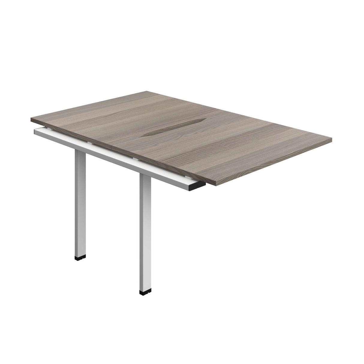 Synergy Bench Extension with Cut Out: 2 Person  : 1000 | 800 | Grey Oak/White