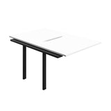 Synergy Bench Extension with Cut Out: 2 Person  : 1000 | 800 | White/Black