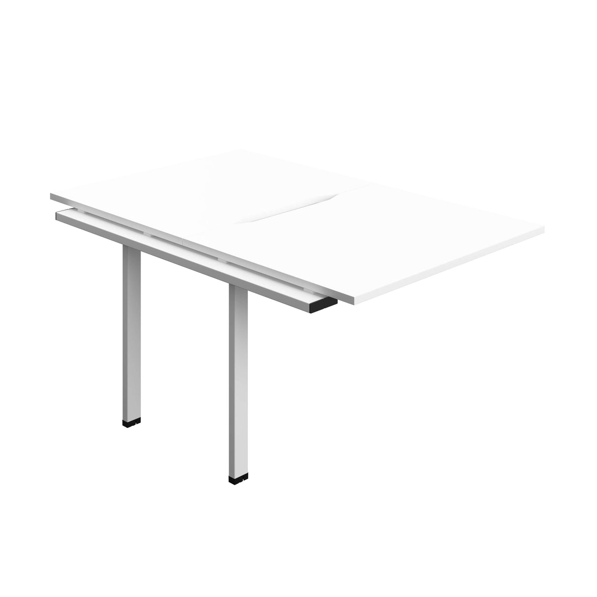 Synergy Bench Extension with Cut Out: 2 Person  : 1000 | 800 | White/White
