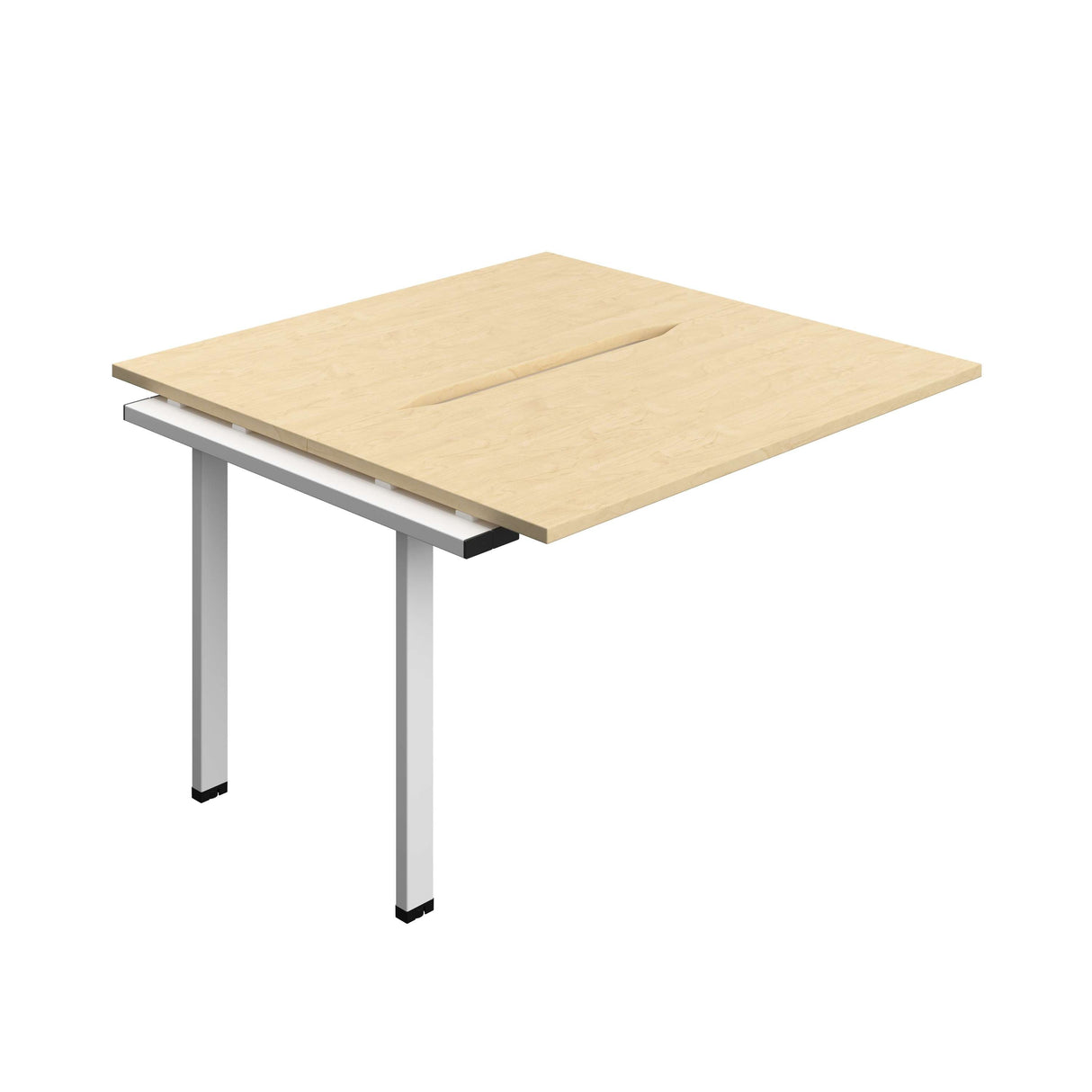 Synergy Bench Extension with Cut Out: 2 Person  : 1200 | 600 | Maple/White