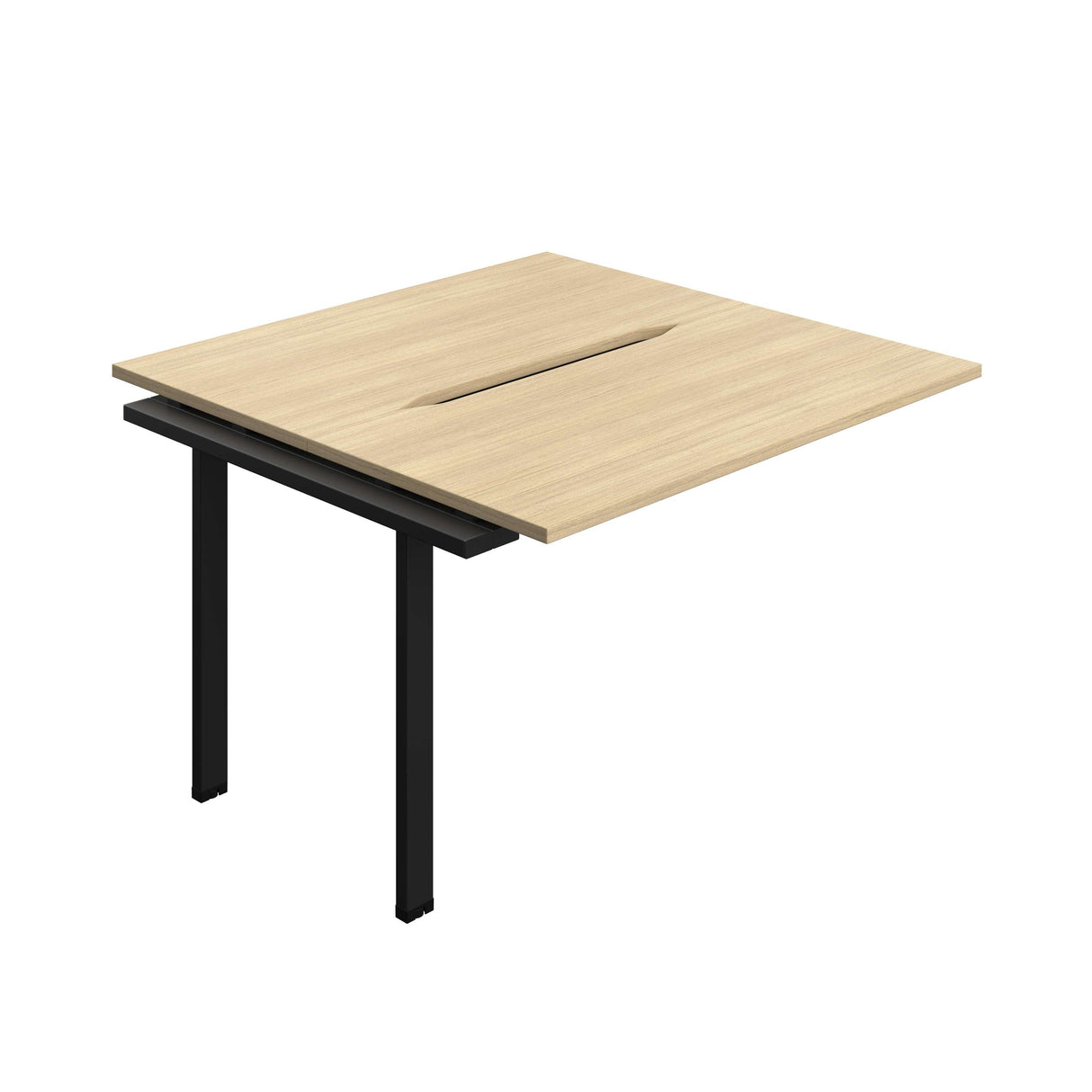 Synergy Bench Extension with Cut Out: 2 Person  : 1200 | 600 | Nova Oak/Black