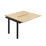 Synergy Bench Extension with Cut Out: 2 Person  : 1200 | 600 | Nova Oak/Black