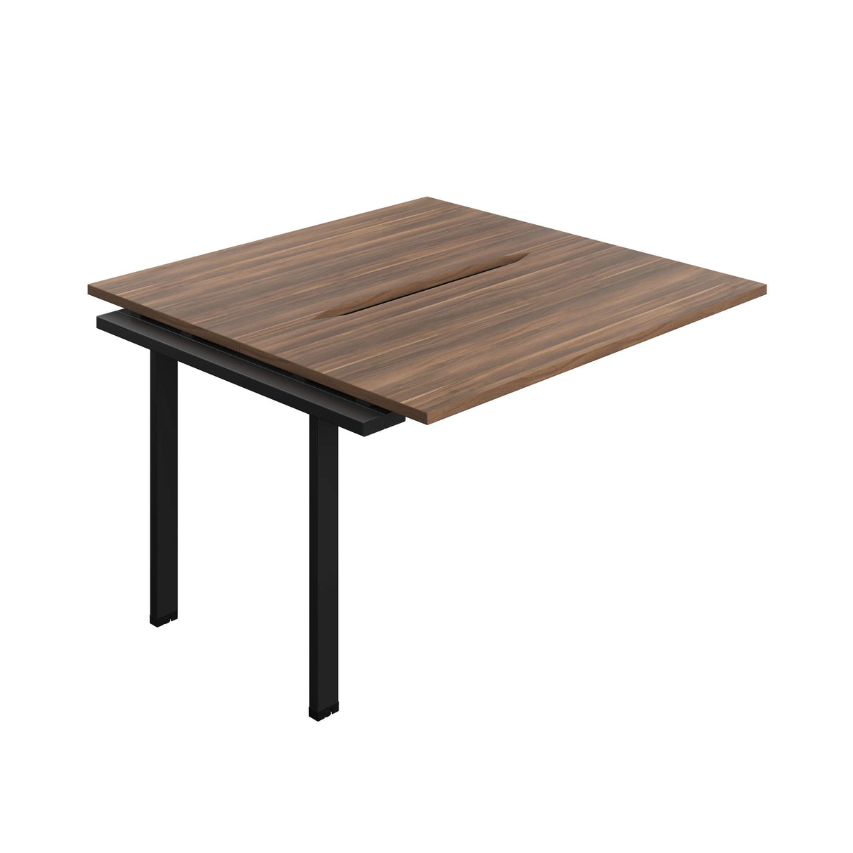 Synergy Bench Extension with Cut Out: 2 Person  : 1200 | 700 | Dark Walnut/Black