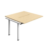Synergy Bench Extension with Cut Out: 2 Person  : 1200 | 700 | Maple/White