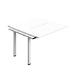 Synergy Bench Extension with Cut Out: 2 Person  : 1200 | 700 | White/White
