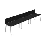 Synergy 3SP Bench Desk|1200X800mm|A-Frame|Black/Silver|Black Screen