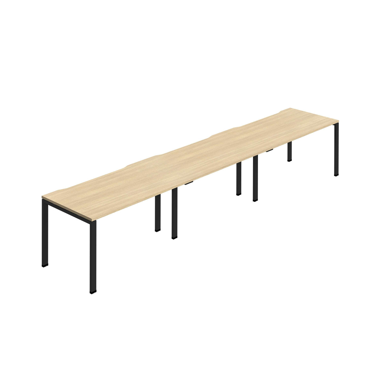 Synergy 3SP Bench Desk|1200X800mm|GoalPost|Nova Oak/Black