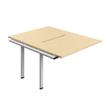 Synergy Bench Extension with Cut Out: 2 Person  : 1200 | 800 | Maple/Silver