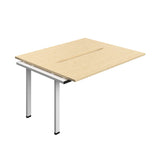 Synergy Bench Extension with Cut Out: 2 Person  : 1400 | 600 | Maple/White