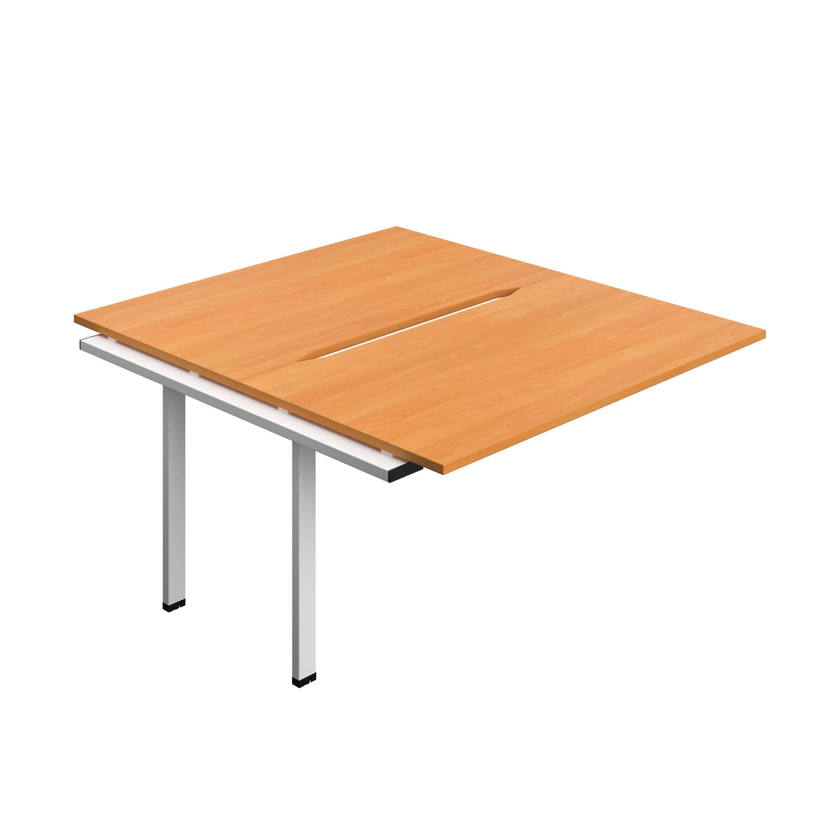 Synergy Bench Extension with Cut Out: 2 Person  : 1400 | 800 | Beech/White