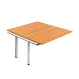 Synergy Bench Extension with Cut Out: 2 Person  : 1400 | 800 | Beech/White