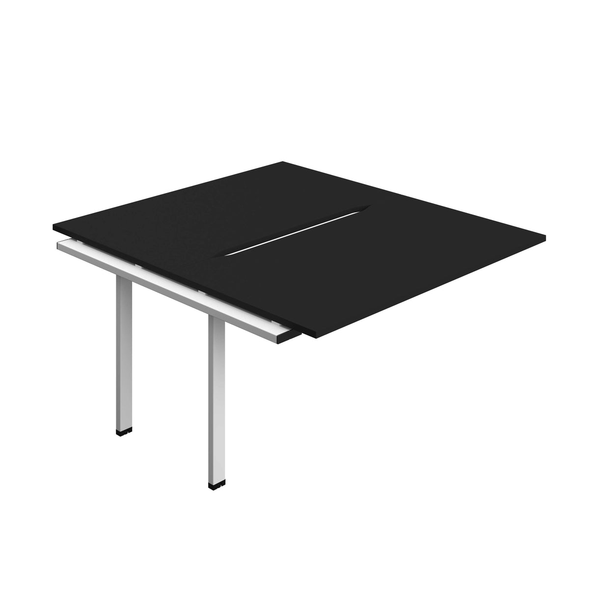 Synergy Bench Extension with Cut Out: 2 Person  : 1400 | 800 | Black/White