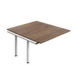 Synergy Bench Extension with Cut Out: 2 Person  : 1400 | 800 | Dark Walnut/White