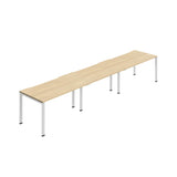 Synergy 3SP Bench Desk|1400X800mm|GoalPost|Nova Oak/White