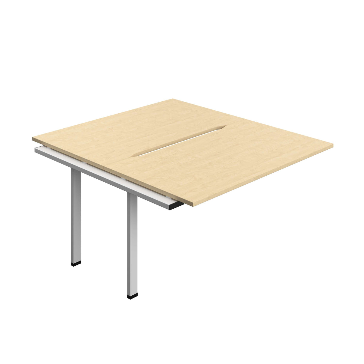Synergy Bench Extension with Cut Out: 2 Person  : 1400 | 800 | Maple/Silver