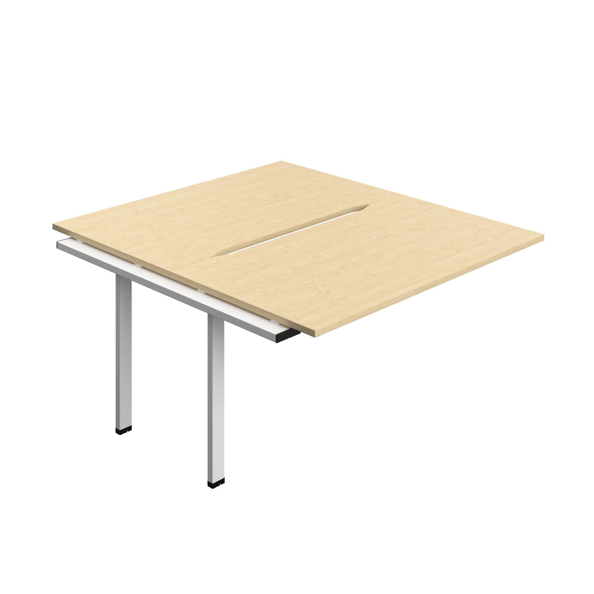 Synergy Bench Extension with Cut Out: 2 Person  : 1400 | 800 | Maple/White