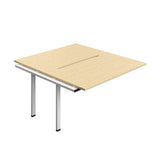 Synergy Bench Extension with Cut Out: 2 Person  : 1400 | 800 | Maple/White