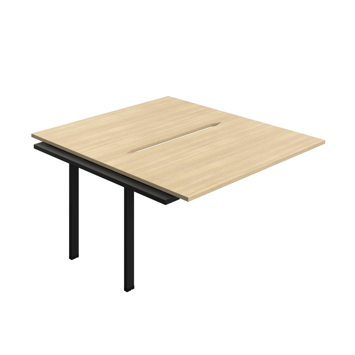 Synergy Bench Extension with Cut Out: 2 Person  : 1400 | 800 | Nova Oak/Black