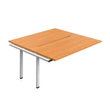 Synergy Bench Extension with Cut Out: 2 Person  : 1600 | 800 | Beech/White