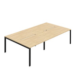 Synergy 4P Bench Desk|1600X800mm|GoalPost|Nova Oak/Black