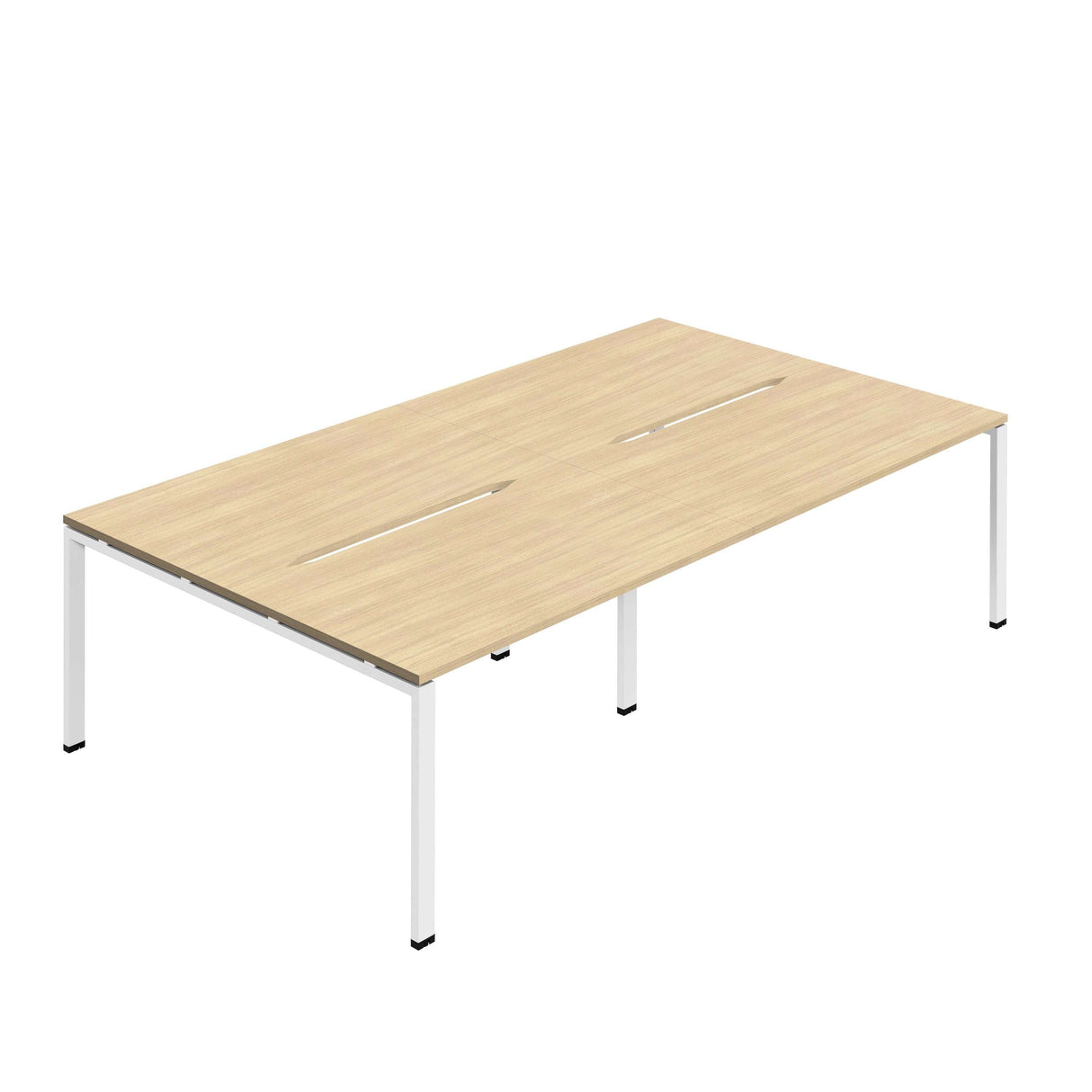 Synergy 4P Bench Desk|1600X800mm|GoalPost|Nova Oak/White