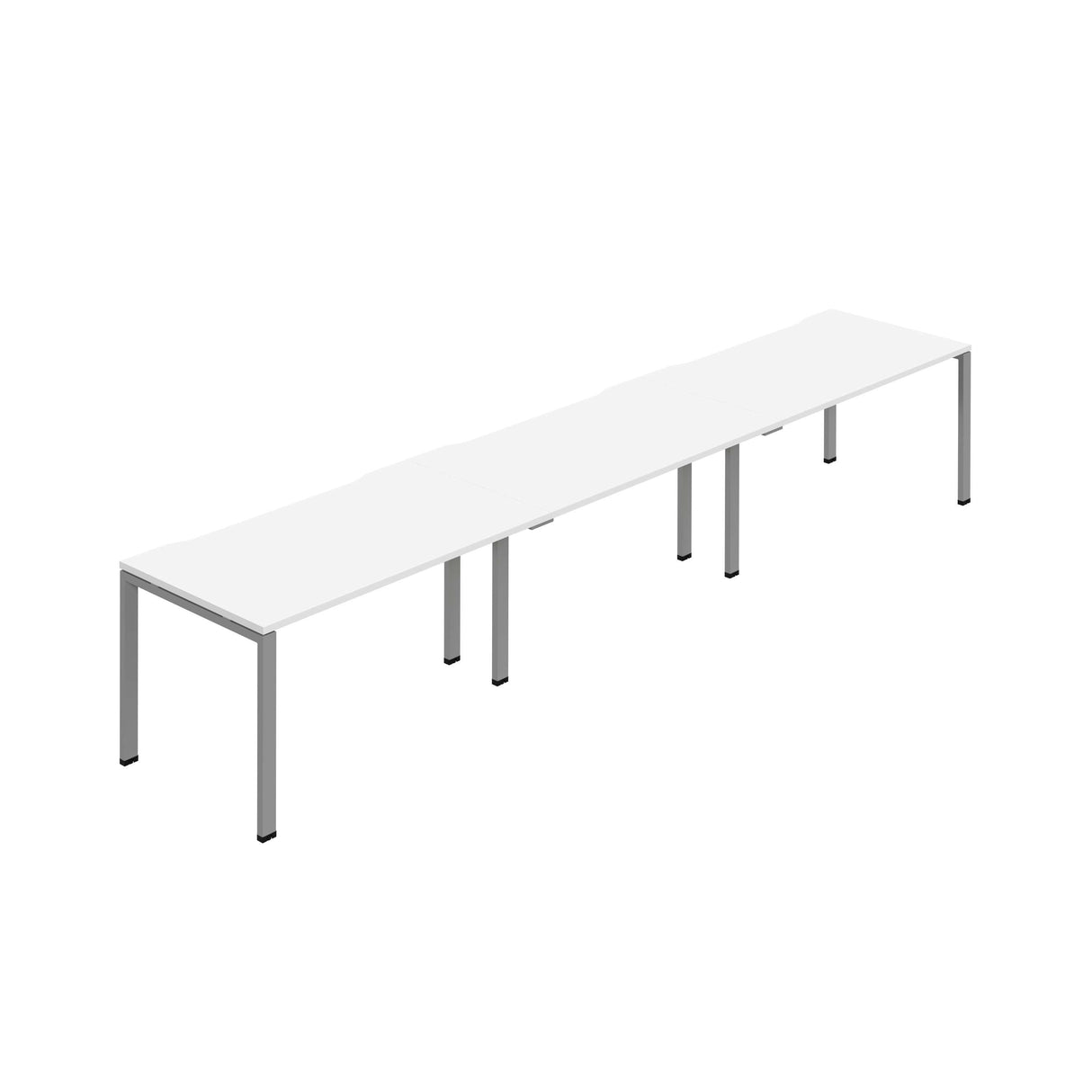 Synergy 3SP Bench Desk|1400X800mm|GoalPost|White/Silver
