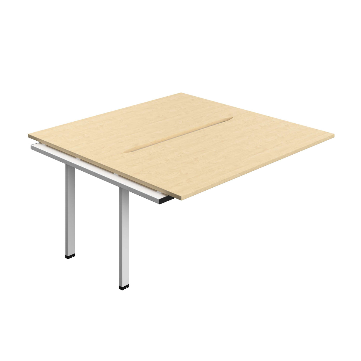 Synergy Bench Extension with Cut Out: 2 Person  : 1600 | 800 | Maple/White