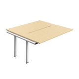 Synergy Bench Extension with Cut Out: 2 Person  : 1600 | 800 | Maple/White