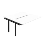 Synergy Bench Extension with Cut Out: 2 Person  : 1600 | 800 | White/Black