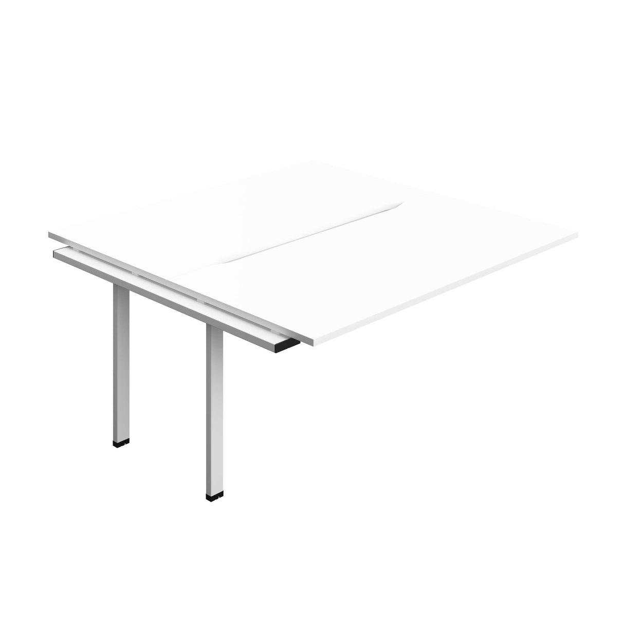 Synergy Bench Extension with Cut Out: 2 Person  : 1600 | 800 | White/White