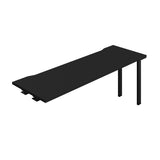 Synergy Bench Extension with Cut Out: 1 Person  : 1800 | 600 | Black/Black