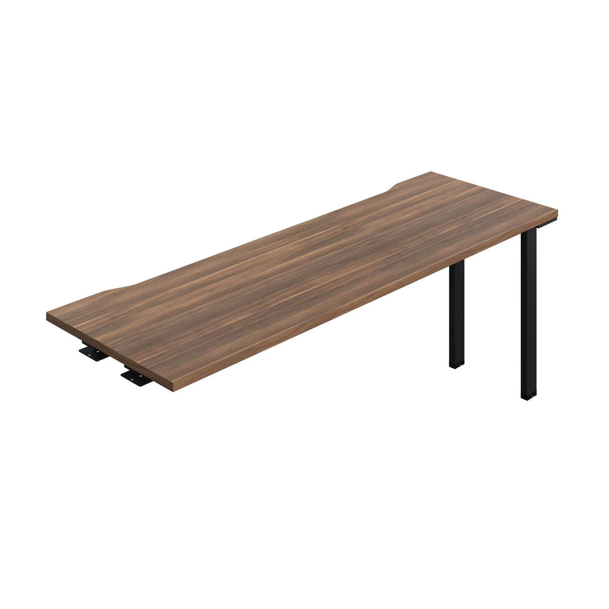 Synergy Bench Extension with Cut Out: 1 Person  : 1800 | 600 | Dark Walnut/Black