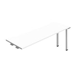 Synergy Bench Extension with Cut Out: 1 Person  : 1800 | 600 | White/White
