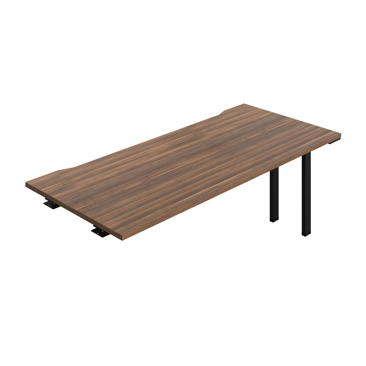Synergy Bench Extension with Cut Out: 1 Person  : 1800 | 800 | Dark Walnut/Black