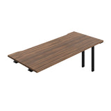 Synergy Bench Extension with Cut Out: 1 Person  : 1800 | 800 | Dark Walnut/Black