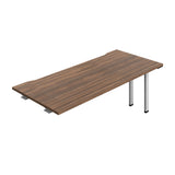 Synergy Bench Extension with Cut Out: 1 Person  : 1800 | 800 | Dark Walnut/Silver