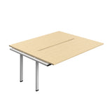 Synergy Bench Extension with Cut Out: 2 Person  : 1800 | 800 | Maple/Silver