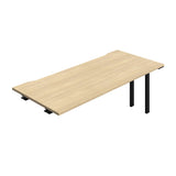 Synergy Bench Extension with Cut Out: 1 Person  : 1800 | 800 | Nova Oak/Black