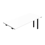 Synergy Bench Extension with Cut Out: 1 Person  : 1800 | 800 | White/Black