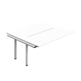 Synergy Bench Extension with Cut Out: 2 Person  : 1800 | 800 | White/Silver